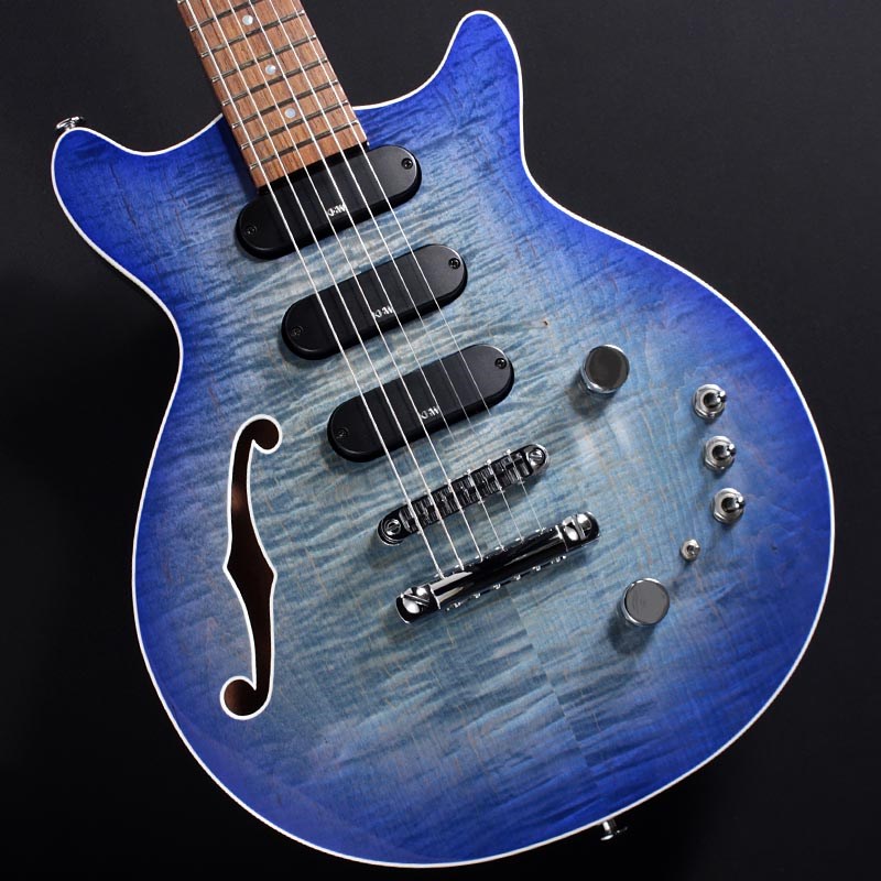Kz Guitar Works Kz One Semi-Hollow 22F 3S23 T.O.M/F Hole(Blue Burst)の画像